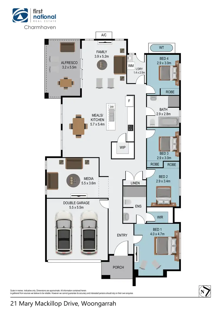 Floorplan of Homely house listing, 21 Mary Mackillop Drive, Woongarrah NSW 2259