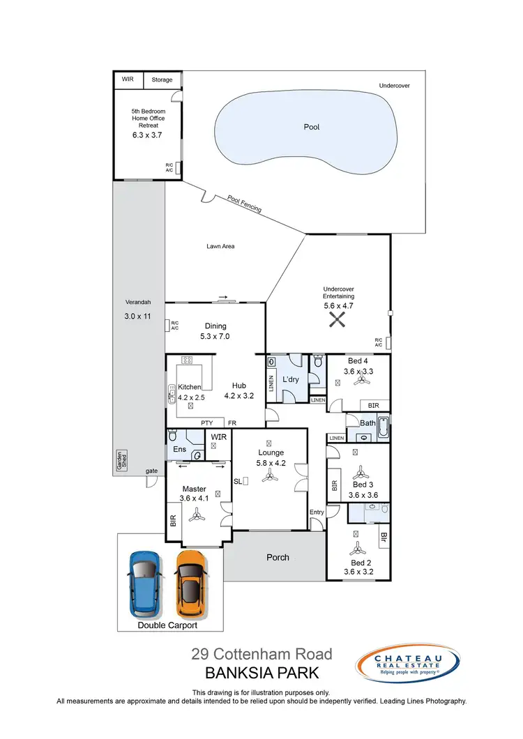 Floorplan of Homely house listing, 29 Cottenham Road, Banksia Park SA 5091