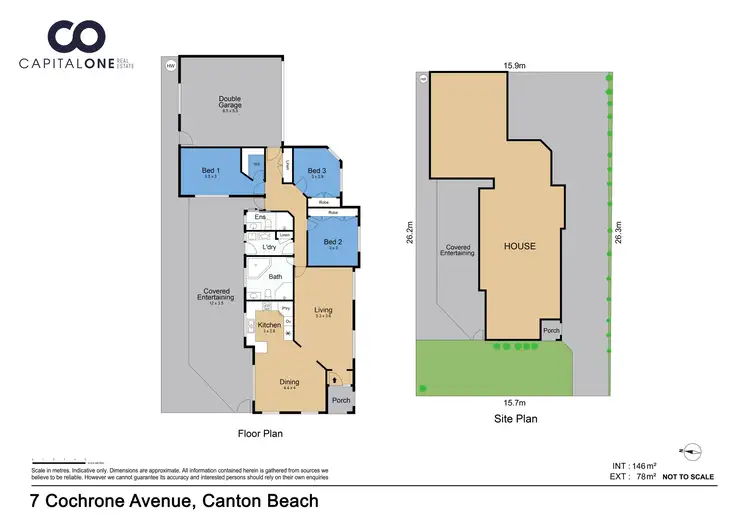 Floorplan of Homely semi-detached listing, 7 Cochrane Avenue, Canton Beach NSW 2263