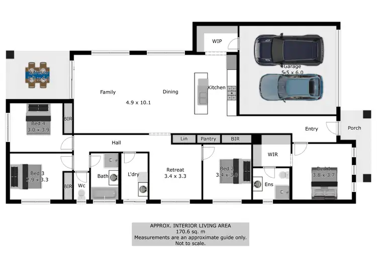 Floorplan of Homely house listing, 12 Hurley Circuit, Baranduda VIC 3691