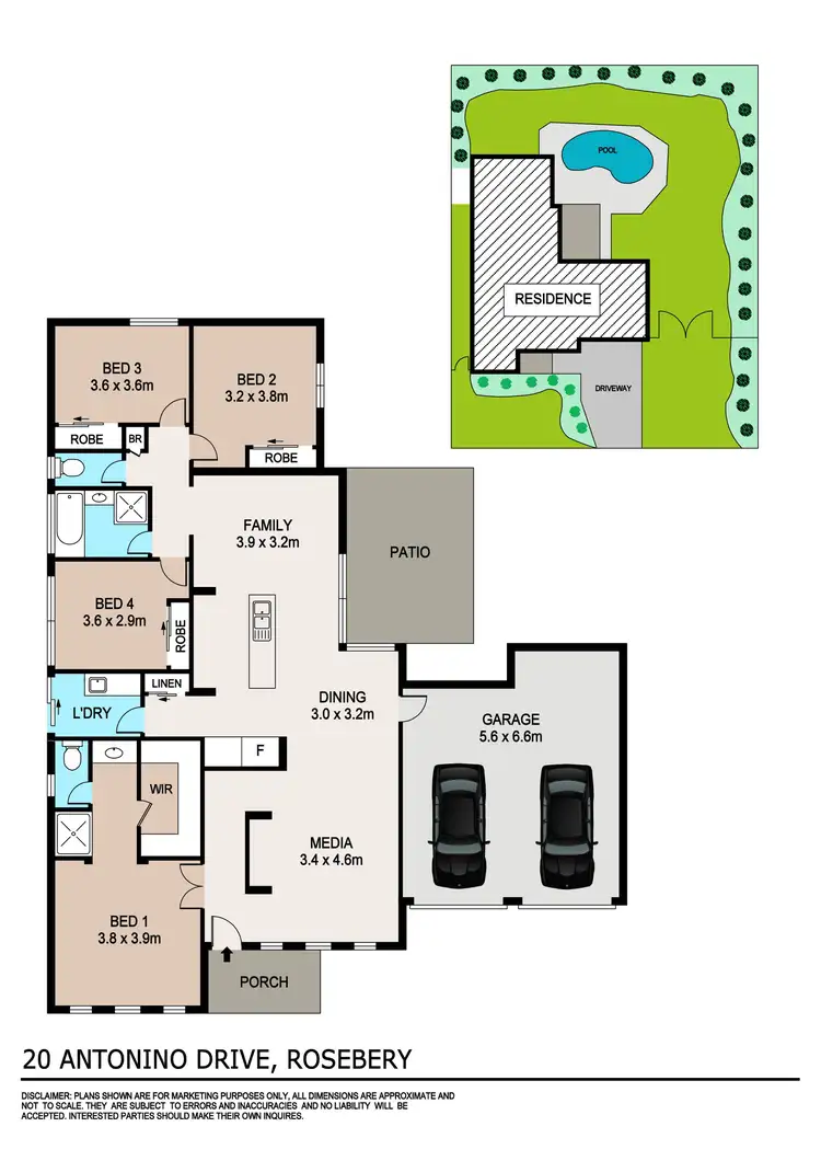 Floorplan of Homely house listing, 20 Antonino Drive, Rosebery NT 832