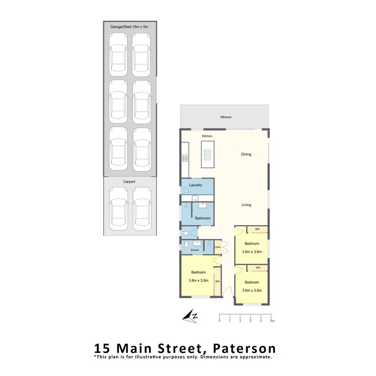 Floorplan of Homely house listing, 15 Main Street, Paterson NSW 2421