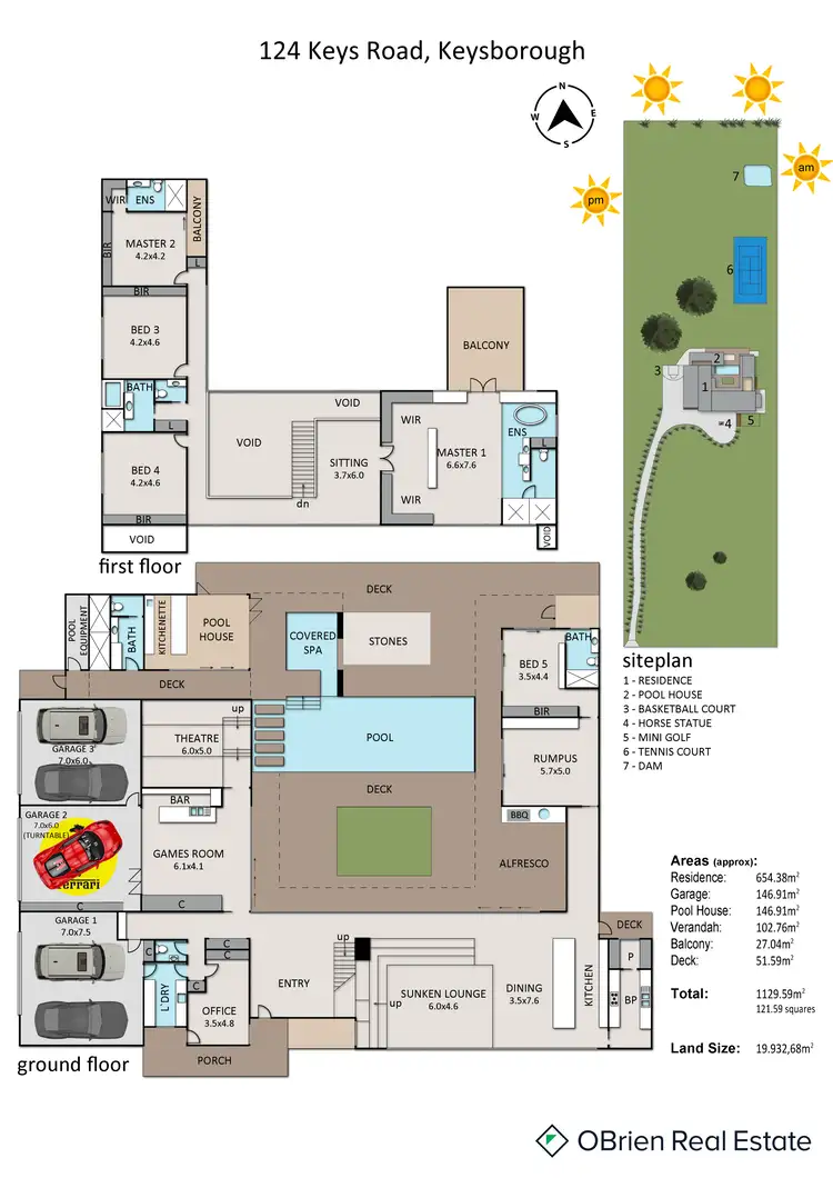 Floorplan of Homely house listing, 124 Keys Road, Keysborough VIC 3173