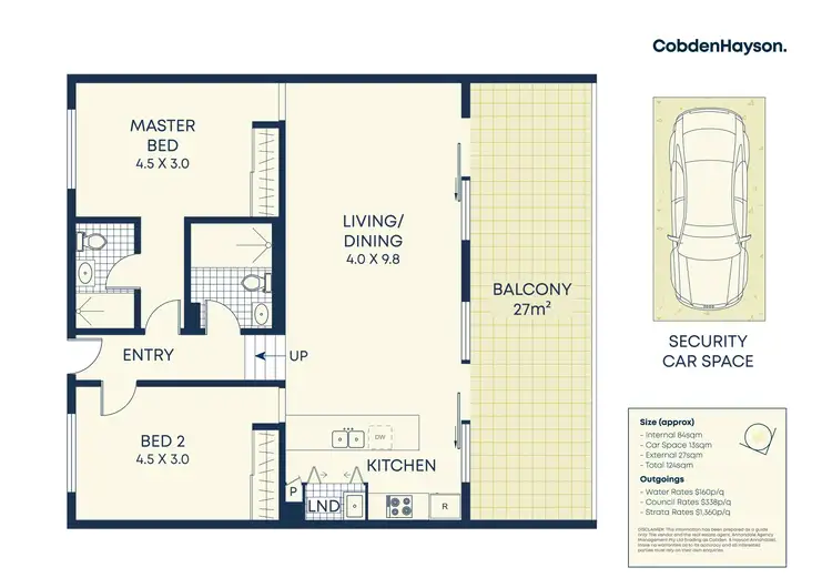 Floorplan of Homely apartment listing, 96/525 Illawarra Road, Marrickville NSW 2204