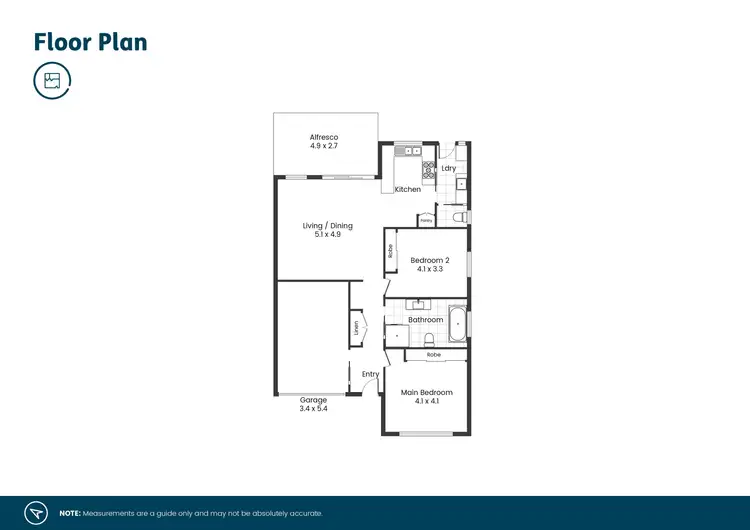 Floorplan of Homely unit listing, 3/13 Arrowgrass Street, Aberglasslyn NSW 2320