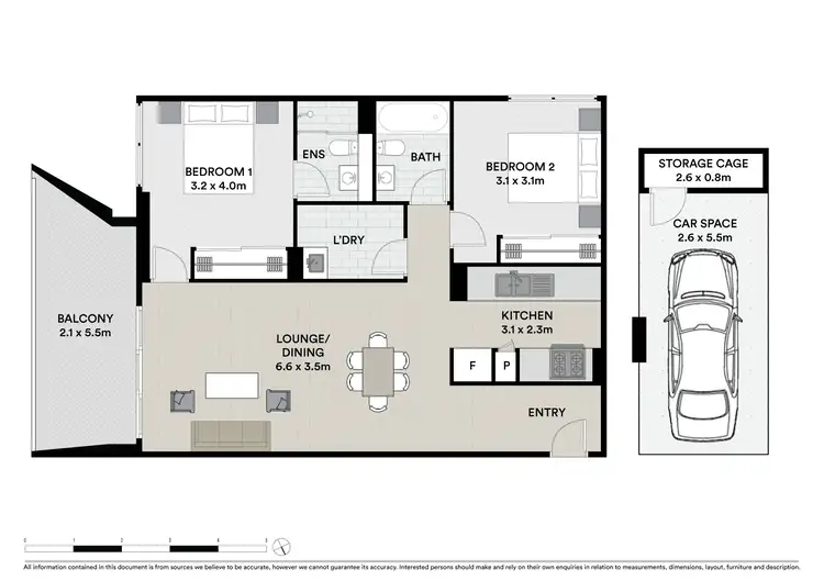 Floorplan of Homely apartment listing, 59/109 George Street, Parramatta NSW 2150