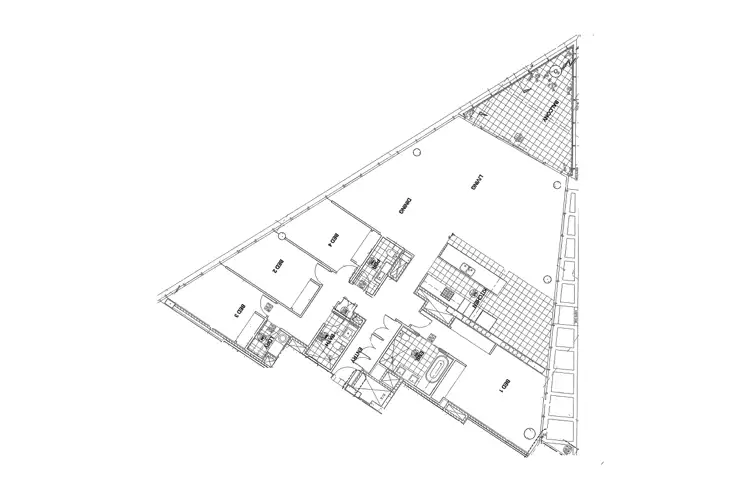 Floorplan of Homely apartment listing, 3401/90 Lorimer Street, Docklands VIC 3008