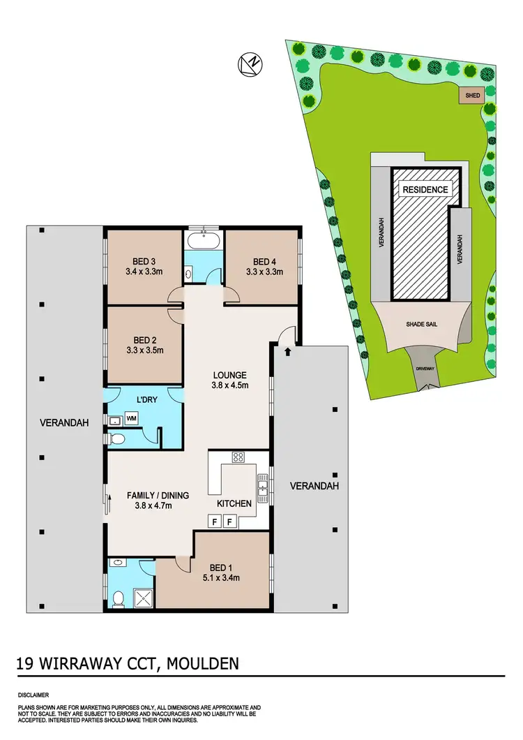 Floorplan of Homely house listing, 19 Wirraway Circuit, Moulden NT 830