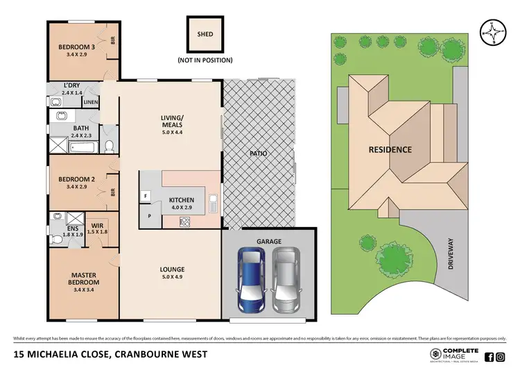 Floorplan of Homely house listing, 15 Michaelia Close, Cranbourne West VIC 3977