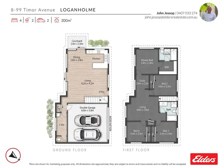 Floorplan of Homely semi-detached listing, 8/99 Timor Avenue, Loganholme QLD 4129