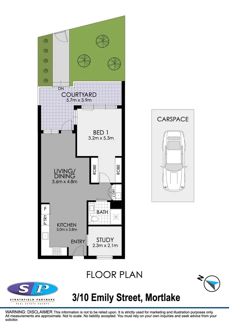 Floorplan of Homely apartment listing, 17/10 Emily Street, Mortlake NSW 2137