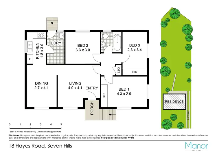 Floorplan of Homely house listing, 18 Hayes Road, Seven Hills NSW 2147