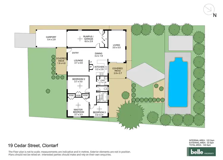 Floorplan of Homely house listing, 19 Cedar Street, Clontarf QLD 4019