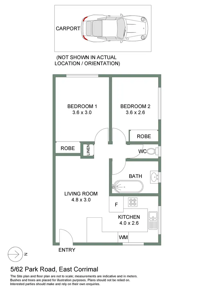 Floorplan of Homely apartment listing, 5/62 Park Road, East Corrimal NSW 2518