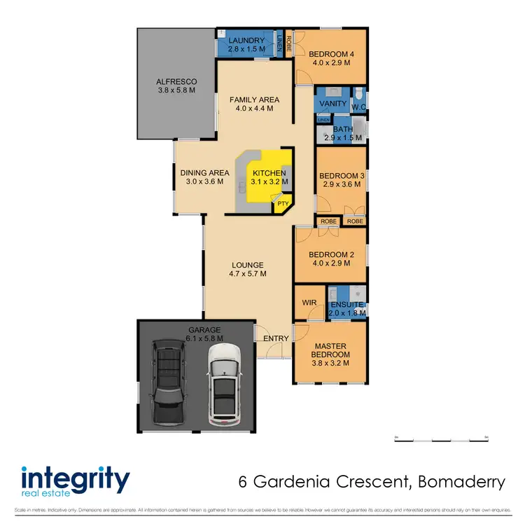 Floorplan of Homely house listing, 6 Gardenia Crescent, Bomaderry NSW 2541