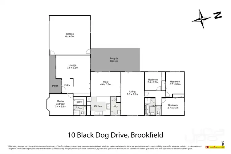 Floorplan of Homely house listing, 10 Black Dog Drive, Brookfield VIC 3338