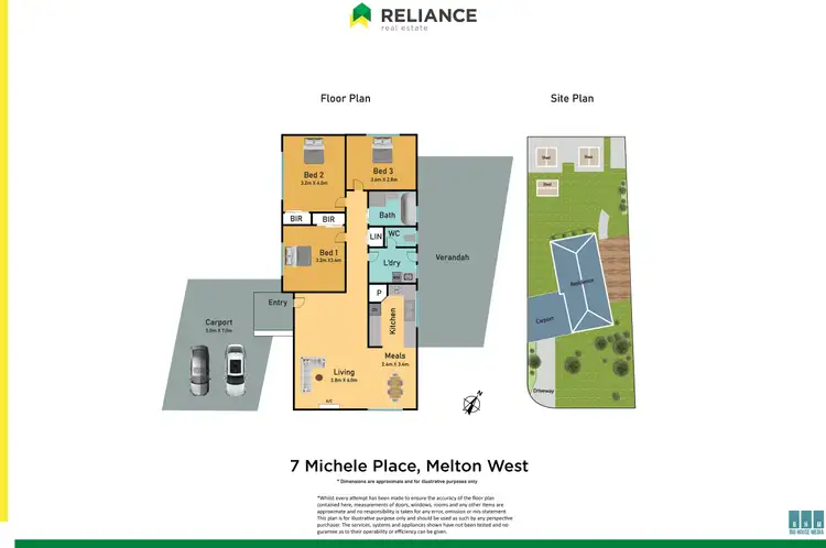 Floorplan of Homely house listing, 7 Michele Place, Melton West VIC 3337
