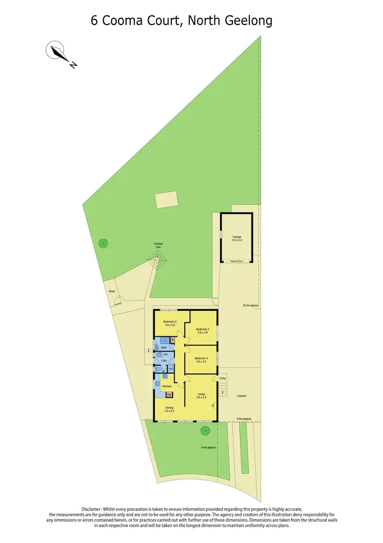 Floorplan of Homely house listing, 6 Cooma Court, North Geelong VIC 3215