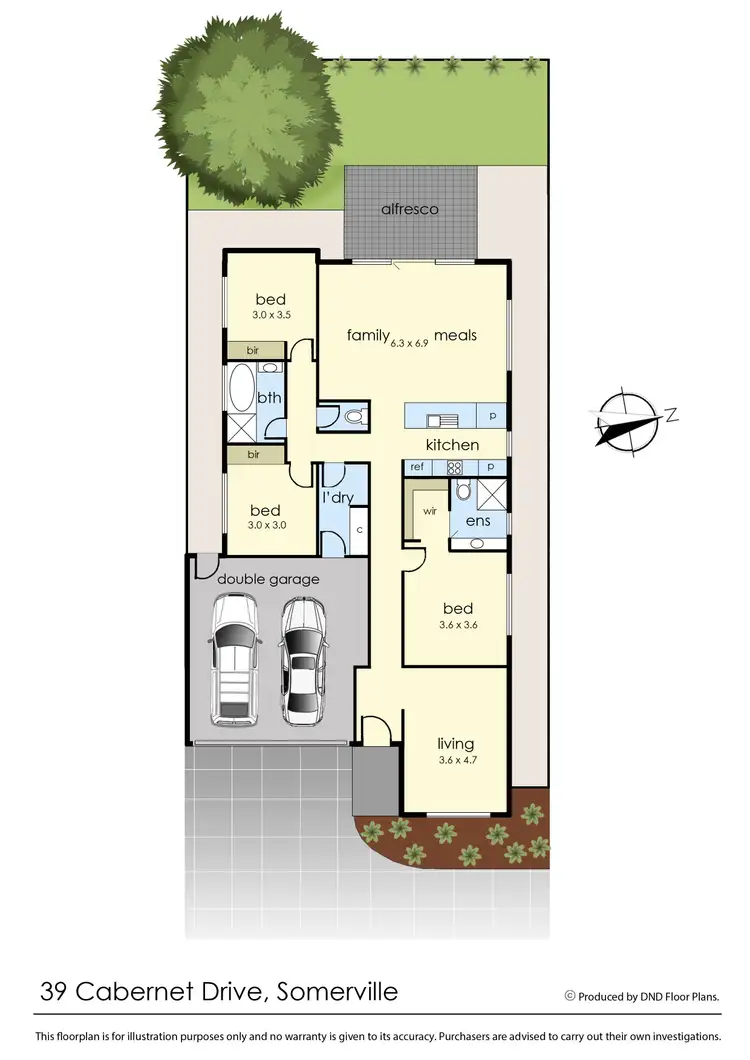 Floorplan of Homely house listing, 39 Cabernet Drive, Somerville VIC 3912