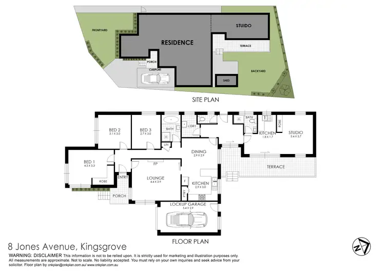 Floorplan of Homely house listing, 8 Jones Avenue, Kingsgrove NSW 2208