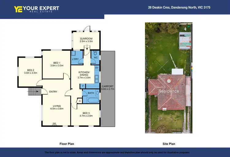 Floorplan of Homely house listing, 26 Deakin Crescent, Dandenong North VIC 3175