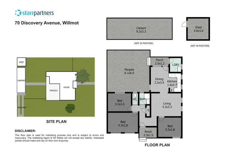 Floorplan of Homely house listing, 70 Discovery Avenue, Willmot NSW 2770