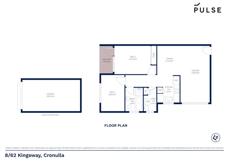 Floorplan of Homely apartment listing, 8/62 Kingsway, Cronulla NSW 2230
