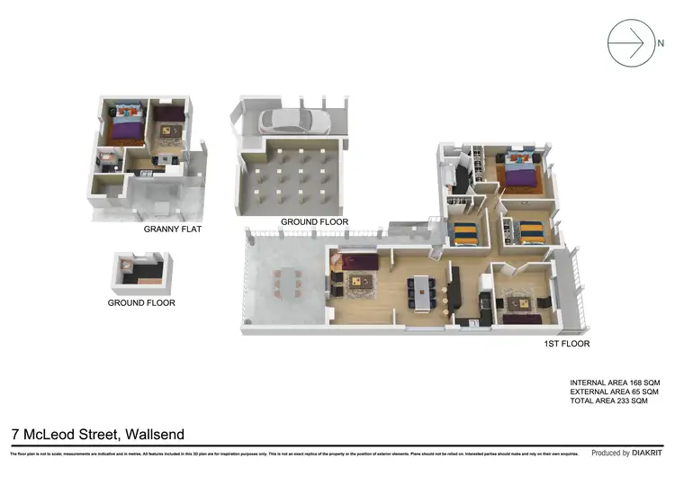 Floorplan of Homely house listing, 7 McLeod Street, Wallsend NSW 2287