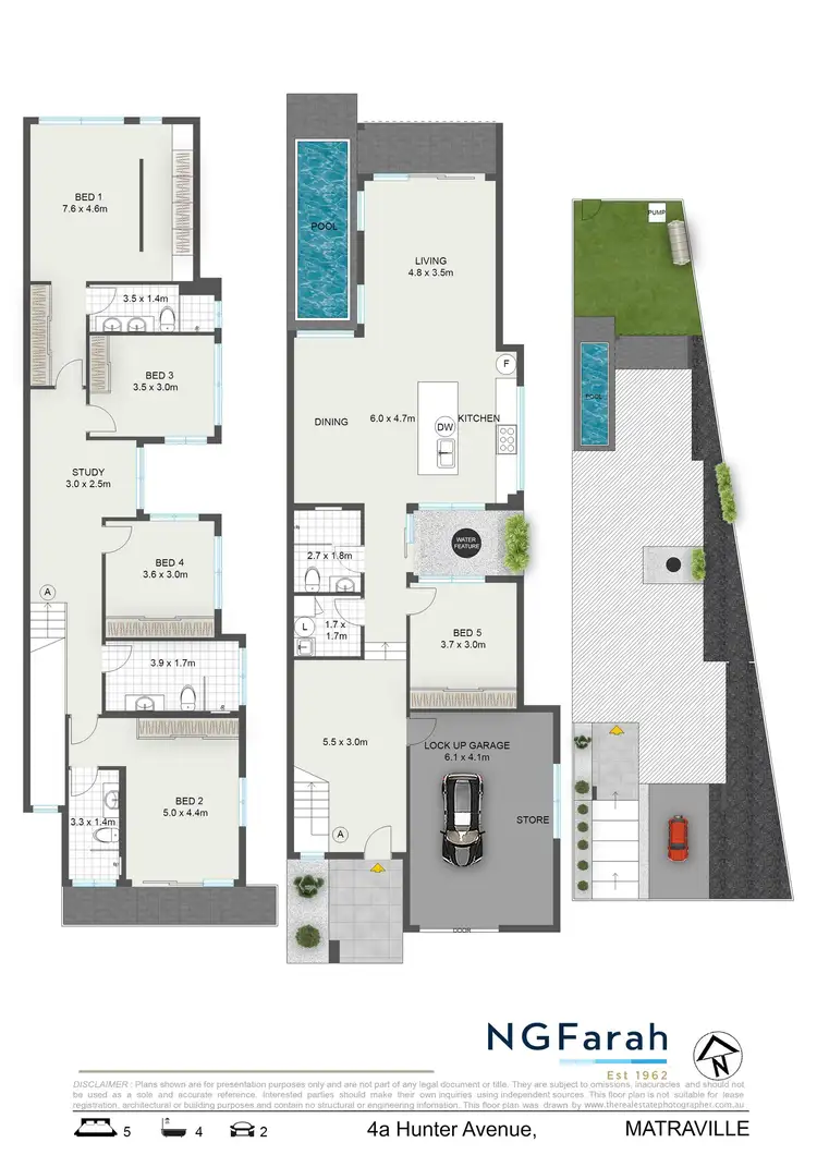 Floorplan of Homely semi-detached listing, 4A Hunter Avenue, Matraville NSW 2036