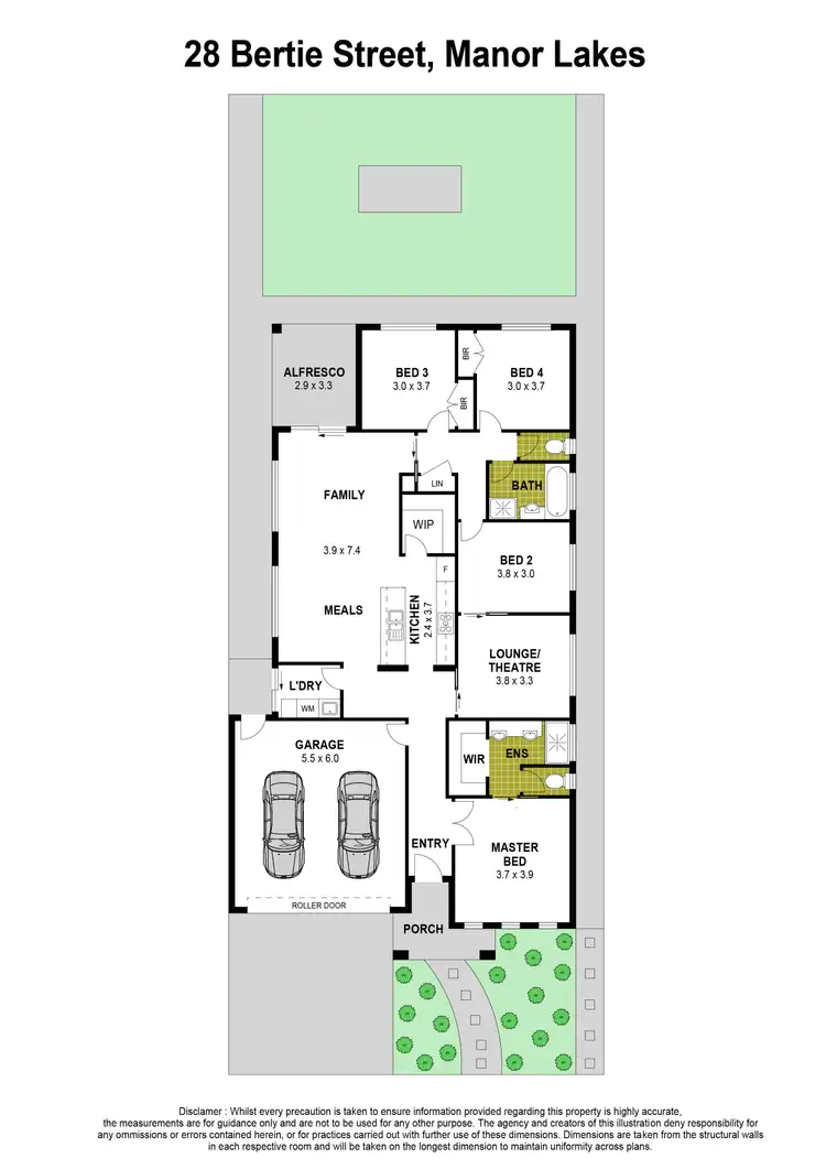 Floorplan of Homely house listing, 28 Bertie Street, Manor Lakes VIC 3024