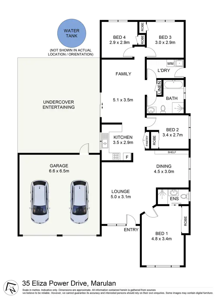 Floorplan of Homely house listing, 35 Eliza Power Drive, Marulan NSW 2579