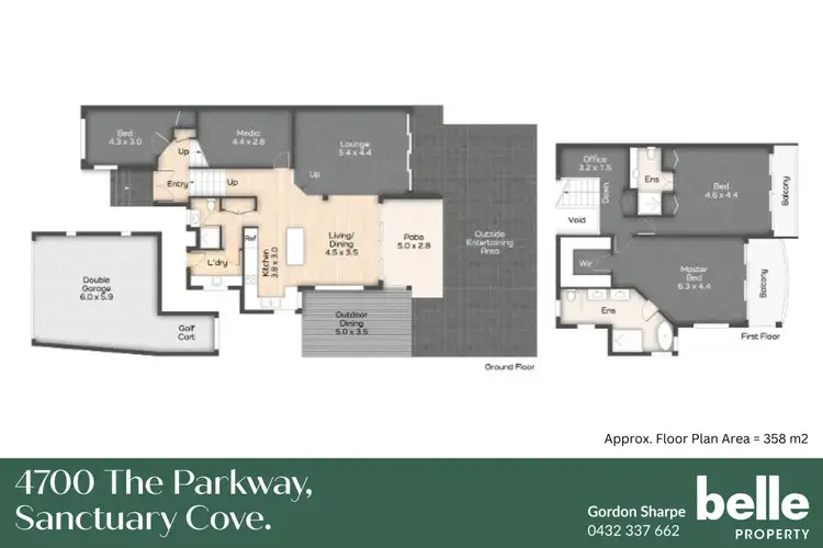 Floorplan of Homely house listing, 4700 The Parkway, Hope Island QLD 4212