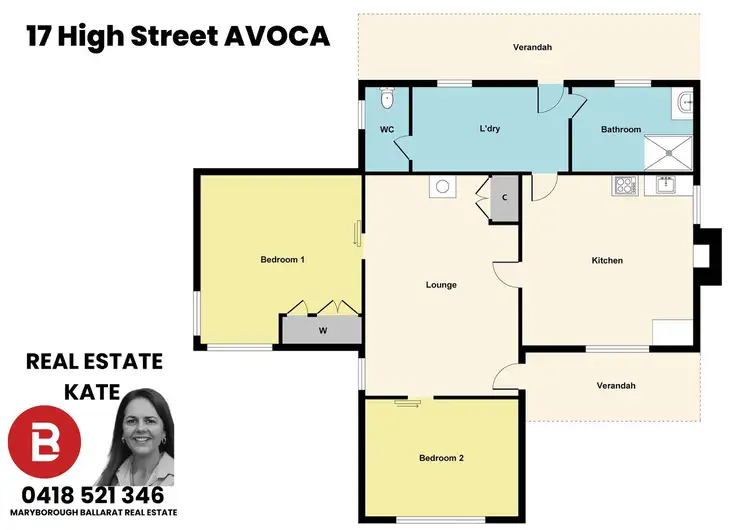 Floorplan of Homely house listing, 17A High Street, Avoca VIC 3467