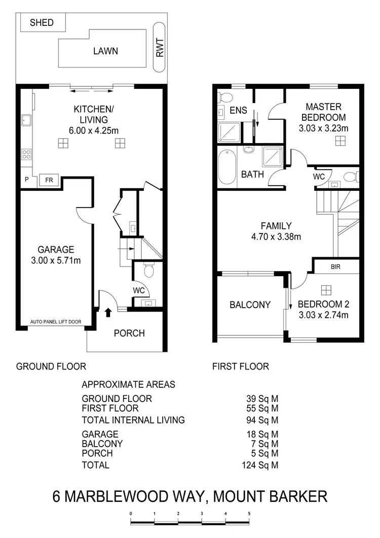 Floorplan of Homely townhouse listing, 6 Marblewood Way, Mount Barker SA 5251