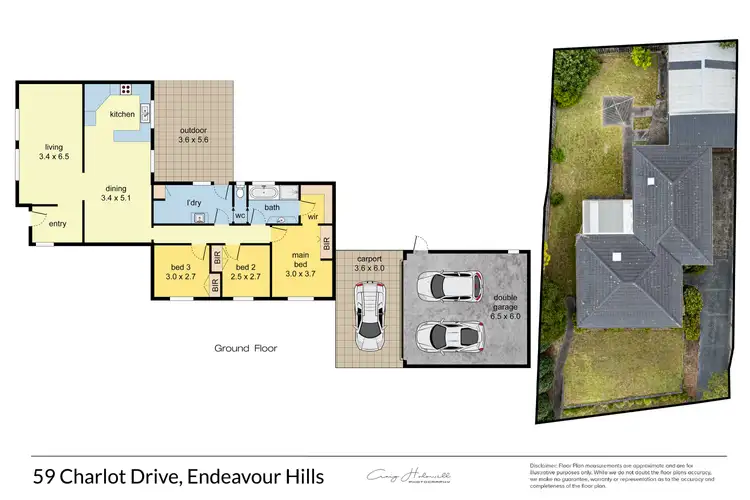 Floorplan of Homely house listing, 59 Chalcot Drive, Endeavour Hills VIC 3802