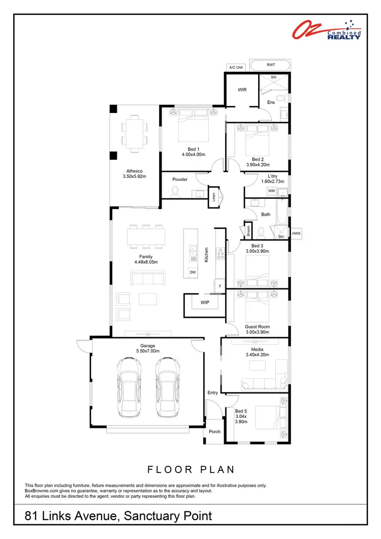 Floorplan of Homely house listing, 81 Links Avenue, Sanctuary Point NSW 2540