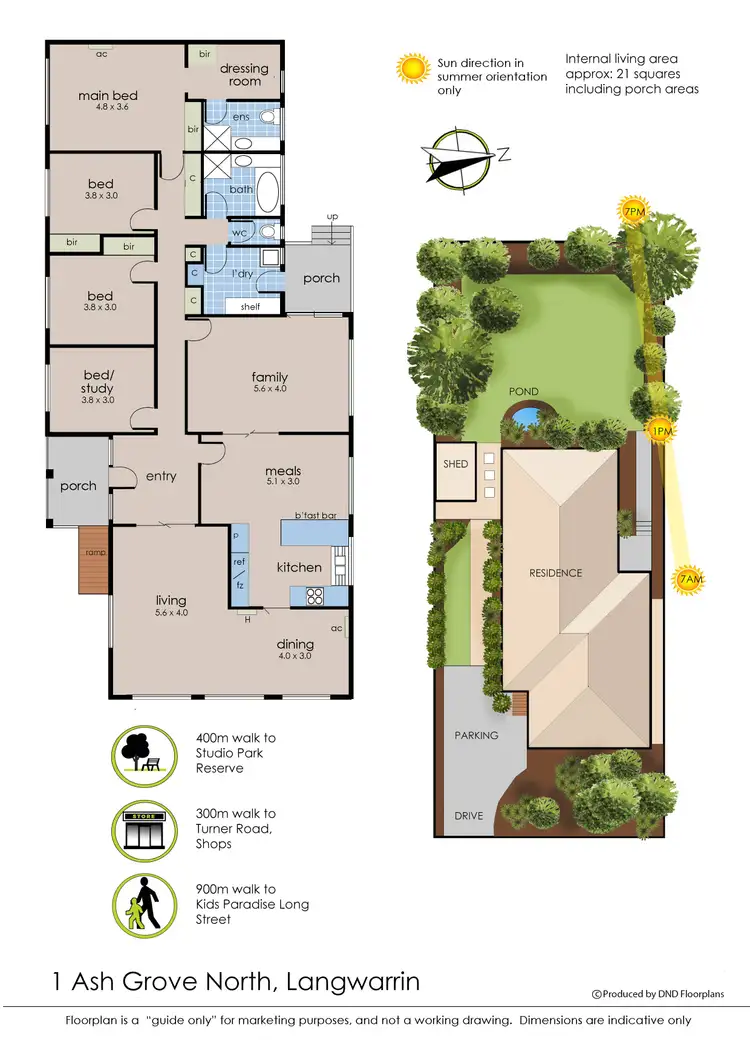 Floorplan of Homely house listing, 1 Ash Grove North, Langwarrin VIC 3910