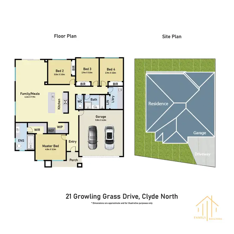 Floorplan of Homely house listing, 21 Growling Grass Drive, Clyde North VIC 3978