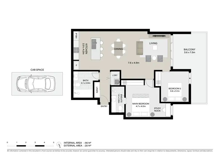 Floorplan of Homely apartment listing, 6/141 Yarra Street, Geelong VIC 3220
