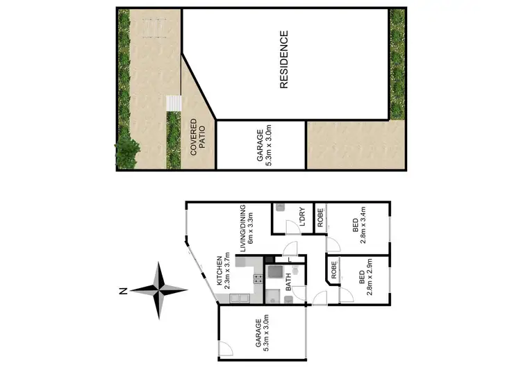 Floorplan of Homely villa listing, 5/185 Targo Road, Girraween NSW 2145