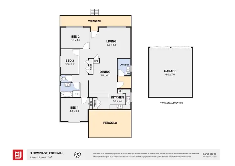 Floorplan of Homely house listing, 3 Edwina Street, Corrimal NSW 2518