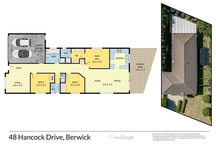 Floorplan of Homely house listing, 48 Hancock Drive, Berwick VIC 3806
