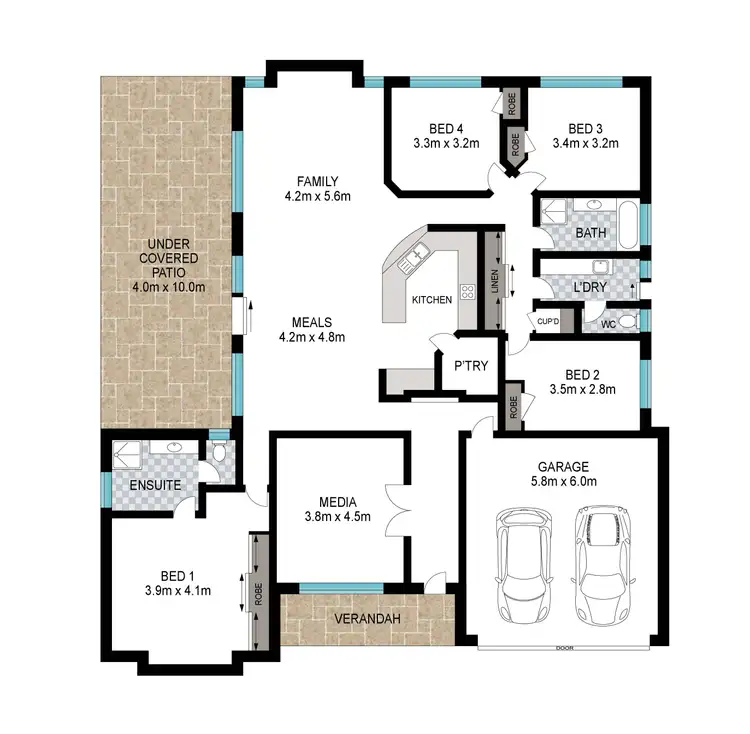 Floorplan of Homely house listing, 42 Swan Avenue, Millbridge WA 6232