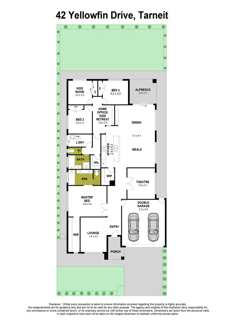 Floorplan of Homely house listing, 42 Yellowfin Drive, Tarneit VIC 3029