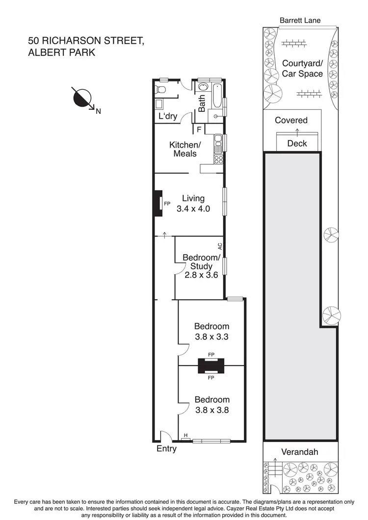 Floorplan of Homely house listing, 50 Richardson Street, Albert Park VIC 3206