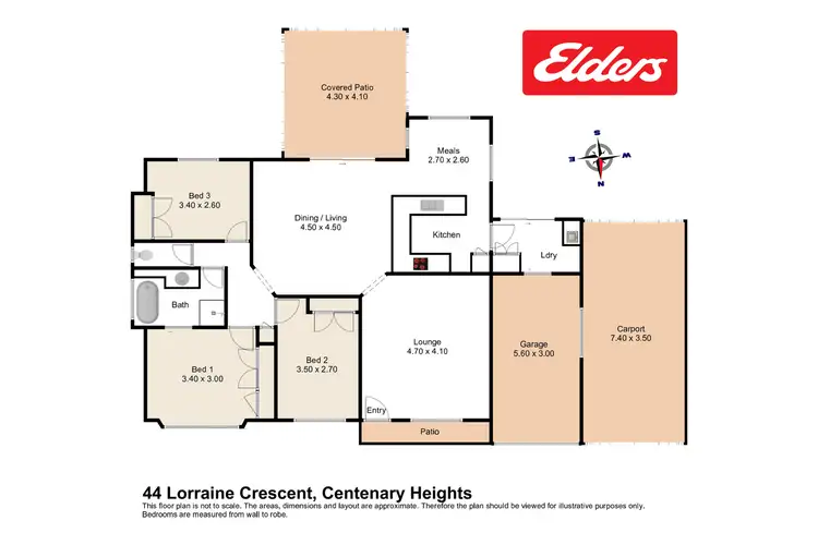 Floorplan of Homely house listing, 44 Lorraine Crescent, Centenary Heights QLD 4350