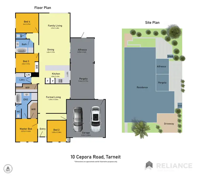 Floorplan of Homely house listing, 10 Cepora Road, Tarneit VIC 3029