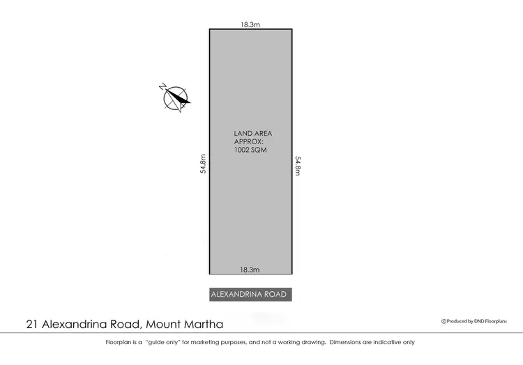 Floorplan of Homely land listing, 21 Alexandrina Road, Mount Martha VIC 3934