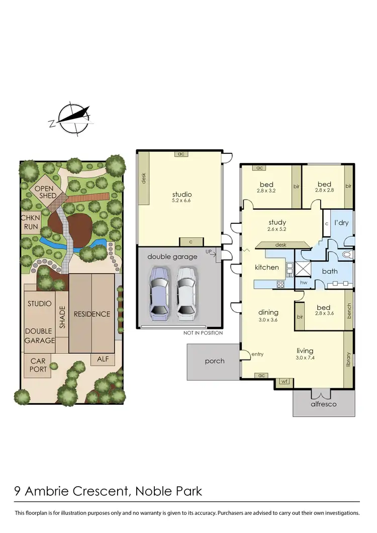 Floorplan of Homely house listing, 9 Ambrie Crescent, Noble Park VIC 3174