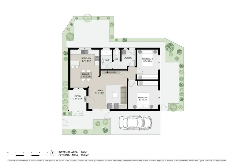 Floorplan of Homely unit listing, 8/73-75 Maud Street, Geelong VIC 3220